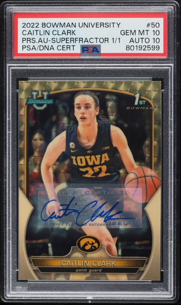 Caitlin Clark SuperFractor Sets New Bar for Women’s Basketball Cards