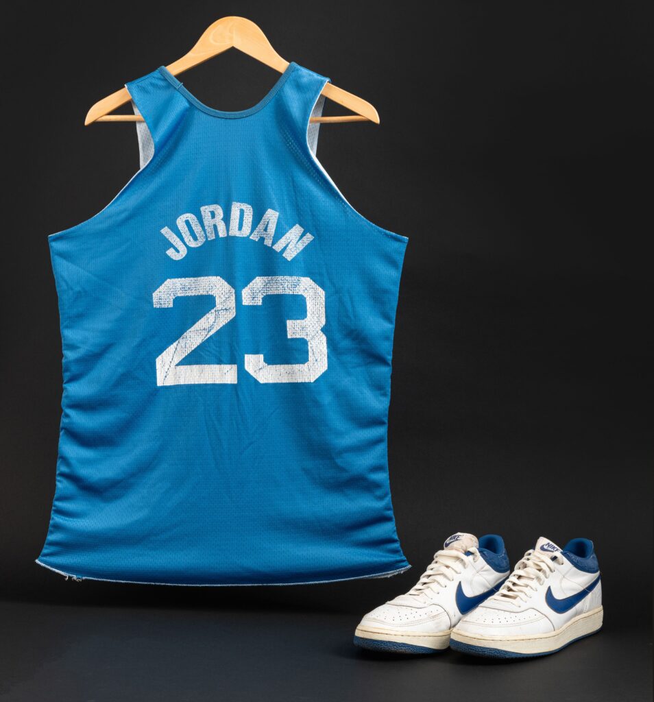 Michael Jordan Bulls Jersey from Iverson Crossover Game Set for