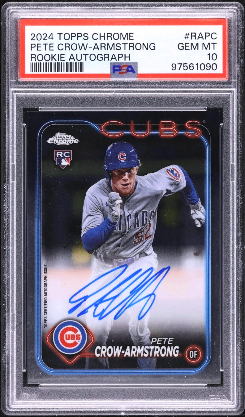 5 Great Pete Crow Armstrong Rookie Cards, Top 50 Most Watched