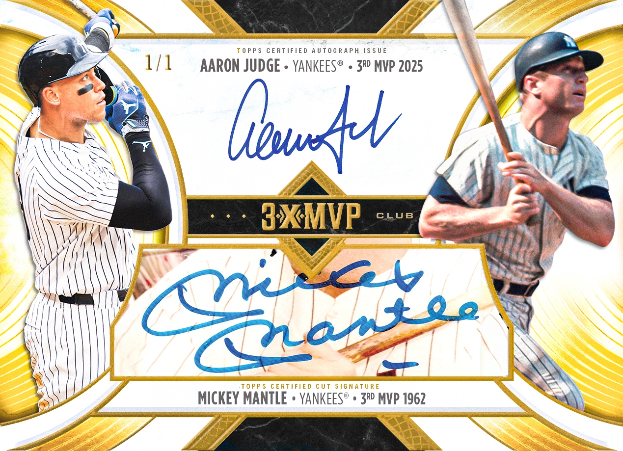 Topps MLB MVP Collection is All Shohei Ohtani, Aaron Judge