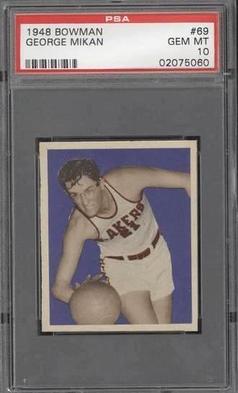 1948-49 Bowman George Mikan rookie card PSA 10